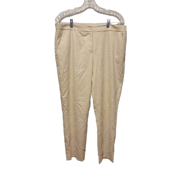 Antonio melani 𝅺womens Dress Pants 12 Executive office Linen Blend t38 - Picture 2 of 4